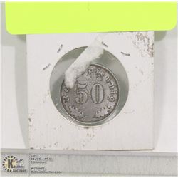 NAZI MEDAL COIN 50CENT