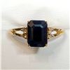Image 4 : 14K YELLOW GOLD ENHANCED SAPPHIRE(1.3CT)