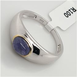 SILVER TANZANITE(1.7CT) RING