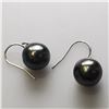 Image 3 : SILVER TAHITIAN PEARL (10-11MM) HANGING EARRINGS