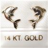 Image 1 : 14K YELLOW GOLD SCREW BACK, "LEFT AND RIGHT"