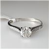 Image 1 : 14K WHITE GOLD DIAMOND(0.57CT) DIAMOND(0.1CT)