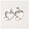 Image 1 : SILVER HEART SHAPED SET OF 2PENDANTS