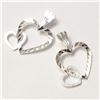 Image 3 : SILVER HEART SHAPED SET OF 2PENDANTS