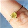 Image 2 : 10K YELLOW GOLD YELLOW DIAMOND HEART SHAPED