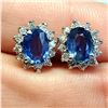 Image 1 : 14K WHITE GOLD SAPPHIRE(2.25CT) DIAMOND(0.32CT)