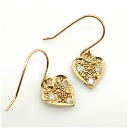 18K YELLOW GOLD DIAMOND(0.06CT) HEART SHAPED