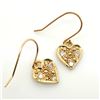 Image 1 : 18K YELLOW GOLD DIAMOND(0.06CT) HEART SHAPED