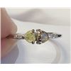 Image 2 : 10K WHITE GOLD YELLOW DIAMOND DIAMOND(0.3CT)