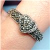 Image 1 : SILVER MARCASITE HEART SHAPED RING