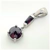 Image 2 : SILVER GARNET PENDANT