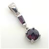 Image 3 : SILVER GARNET PENDANT