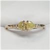 Image 2 : 10K YELLOW GOLD YELLOW DIAMOND DIAMOND(0.3CT)