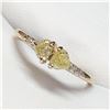 Image 3 : 10K YELLOW GOLD YELLOW DIAMOND DIAMOND(0.3CT)