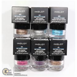 BUNDLE OF 6 INGLOT AMC PURE PIGMENT EYE SHADOW