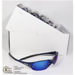 CASE OF BLACK FRAME OAKLEY STYLE SUNGLASSES