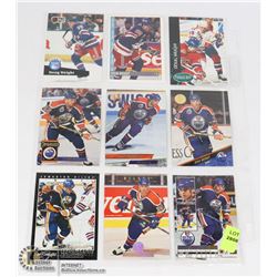 SHEET OF DOUG WEIGHT HOCKEY CARDS