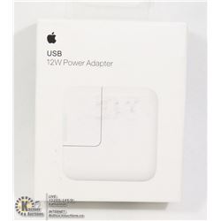 APPLE 12W POWER ADAPTER FOR IPAD, IPOD, IPHONE