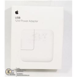 APPLE 12W POWER ADAPTER FOR IPAD, IPOD, IPHONE