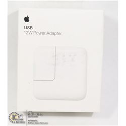 APPLE 12W POWER ADAPTER FOR IPAD, IPOD, IPHONE