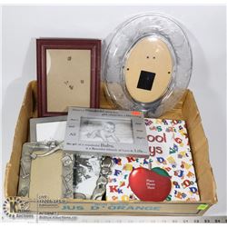 BOX OF PICTURE FRAMES