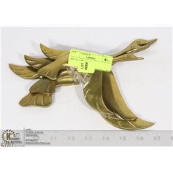 SET OF 3 BRASS GEESE