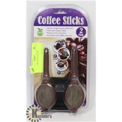 NEW 2PACK COFFEE STICKS, MAKE A CUP OF COFFEE BY
