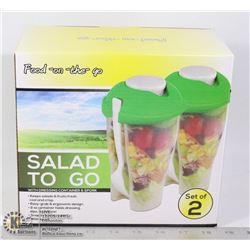 NEW SET OF TWO SALAD TO GO KITS