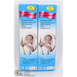 TWO DIGITAL THERMOMETERS (BATTERIES INCLUDED)