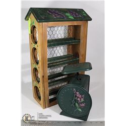 HAND PAINTED WINE HOLDER SOLD WITH HAND PAINTED