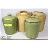 Image 1 : LOT OF 4 KITCHEN CANISTER