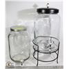 Image 1 : TWO BEVERAGE DISPENSER WITH 1 STAND