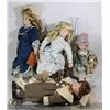 Image 1 : LOT OF FOUR PORCELAIN DOLLS