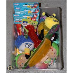 FLAT OF NEW DOG SQUEAKY TOYS