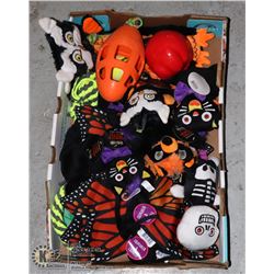 FLAT OF ASSORTED DOG TOYS