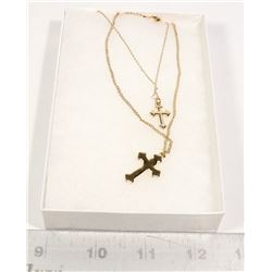 NEW FASHION GOLD TONE CRUCIFIX CHAIN
