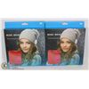 Image 1 : LOT OF 2 MUSIC GEAR WIRELESS MUSICAL BEANIE