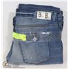 Image 1 : TWO PAIRS OF BLUE BLOOD WOMENS JEANS SIZE 30/34