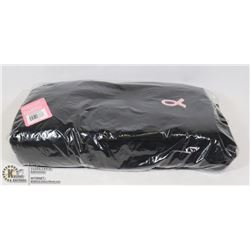 BUNDLE OF 6 PINK RIBBON SCARVES (BLACK)