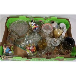 ESTATE GLASSWARE LARGE LOT