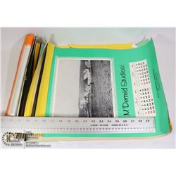 ASSORTED 1950'S 60'S CALENDARS