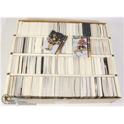 FLAT WITH LARGE LOT OF ASSORTED HOCKEY CARDS
