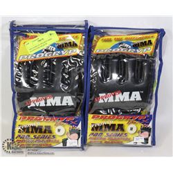 TWO PAIRS OF PROGRYP MMA GLOVES SIZE MEDIUM