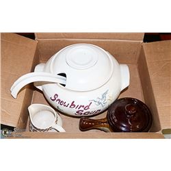 BOX OF ASSORTED CERAMICS