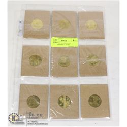 9 BRASS NHL COINS MARIO YZERMAN SAKIC & MORE