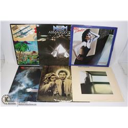 6 X ROCK RECORDS COLLECTIBLE CONDITION BENETAR MORE