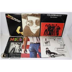 6 X ROCK RECORDS COLLECTIBLE CONDITION