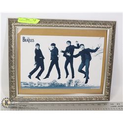 FRAMED PICTURE BEATLES SILK