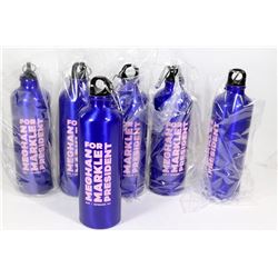LOT OF 6 ALUMINUM WATER BOTTLES