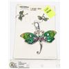 Image 1 : UNCLAIMED DRAGONFLY EARRING AND PENDANT SET